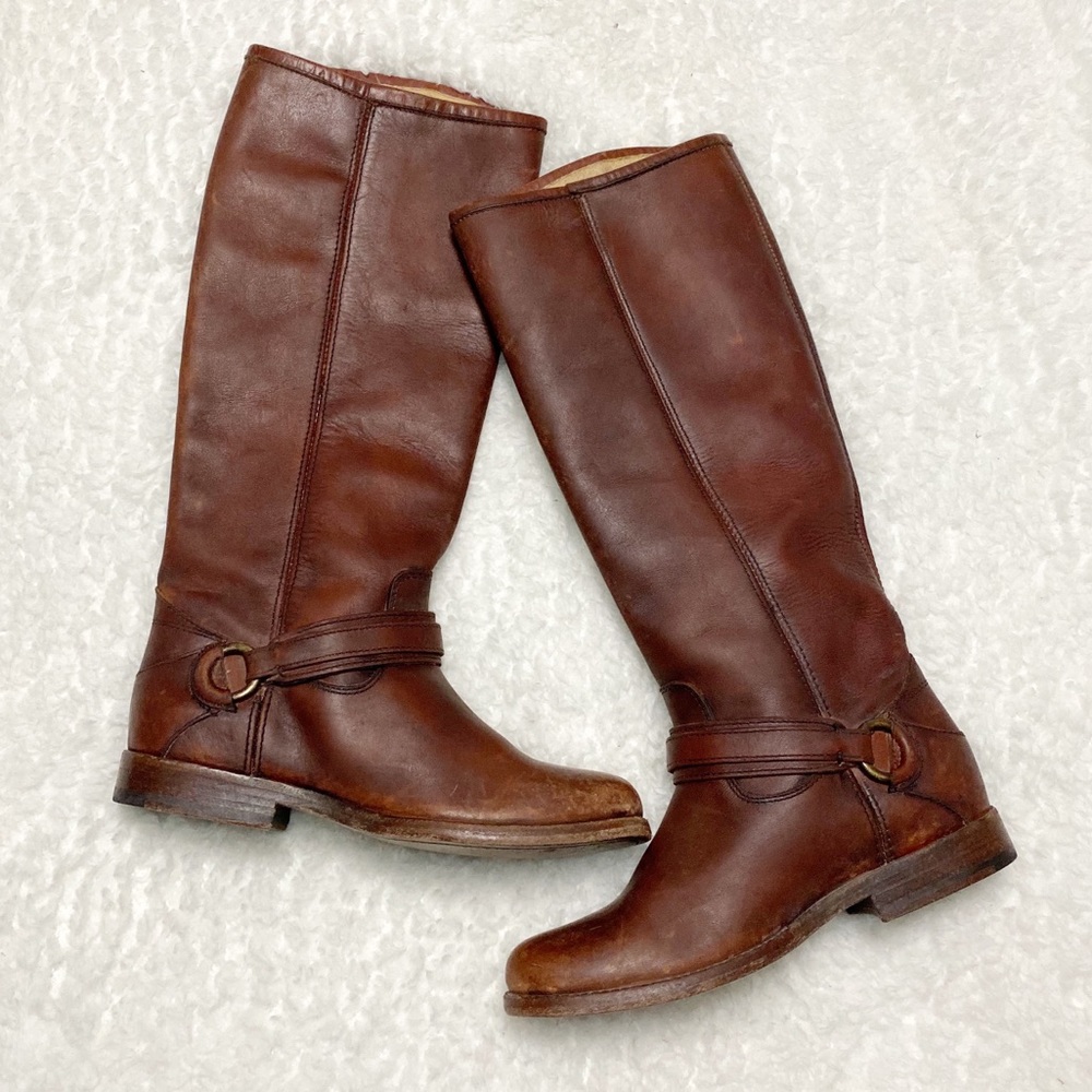 Frye Phillip ring riding tall boots